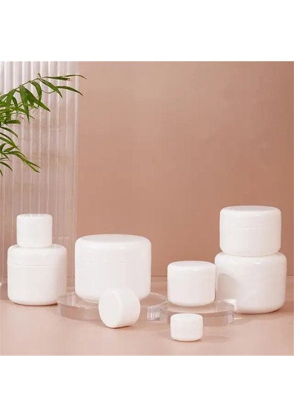 Beyaz 100 ml Plastik 20/30/50/100/150/250 ml Doldurulabilir Şişeler Seyahat Yüz Kremi Losyon Kavanoz Kozmetik Konteyner Beyaz Plastik Boş Makyaj Kavanoz Pot (Yurt Dışından)
