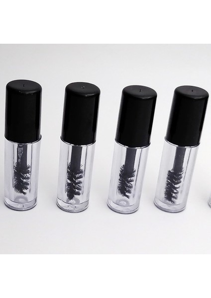 3ml-Bk 2 Adet Yeni 2/6/8/10 Adet 10 ml Maskara Tüpleri Boş Kirpik Kremi Doldurulabilir Şişeler Beyaz Kozmetik Numune Kabı Kirpik Fırçaları ile (Yurt Dışından)
