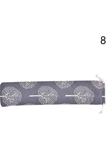 Stil 8 1 Adet Ipli Çanta Taşınabilir Sofra Çantası Pamuk Keten Kaşık Çubuklarını Depolama Çatal Bıçak Takımı Seyahat Yemek Takımı Aksesuarları (Yurt Dışından)