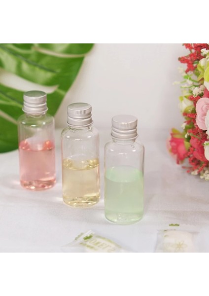 Gümüş Kapak 50 ml 30 Adet 5/10/20/30/50/60/100/120 ml Plastik Şişe Alüminyum Vidalı Kapaklı Kozmetik Konteyner Seyahat Kitleri Taşınabilir Pet Losyon Krem (Yurt Dışından)