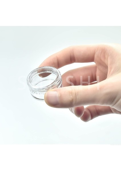 Şeffaf Kapak 10 Adet x 2 ml Plastik 10 Adet Plastik Küçük Krem Seyahat Kavanozu 2g 3g 5g 10g 15g 20g (Yurt Dışından) modelleri