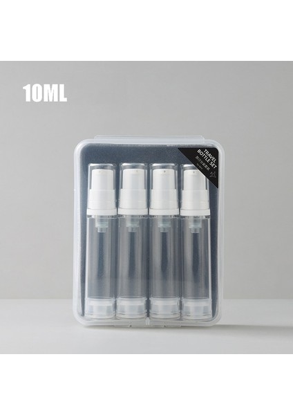 4 Adet 10 ml Kutulu Sprey Losyon Karışımı 5 ml 10 ml 3/4 Adet Seyahat Alt Şişeleme Seti Olarak Vakum Sprey Losyon Kozmetik Boş Doldurulabilir Şişe Uçakta Taşınabilir (Yurt Dışından)