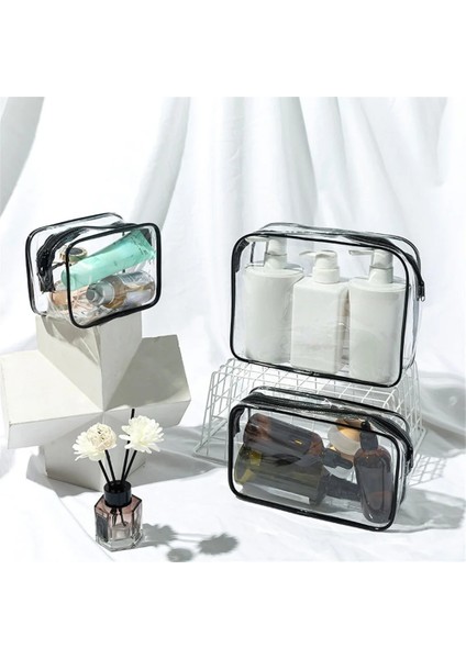 3 Adet Sarı 3 Adet Şeffaf Kozmetik Çantası Pvc Kadın Fermuarlı Şeffaf Makyaj Güzellik Çantası Seyahat Makyaj Organizatör Depolama Banyo Tuvalet Yıkama Torbaları (Yurt Dışından) modelleri