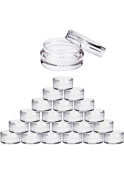 Karışık Kap 3g 100 Adet 2g/3g/5g/10g/15g/20g Küçük Plastik Kozmetik Boş Kavanoz (Yurt Dışından) modelleri