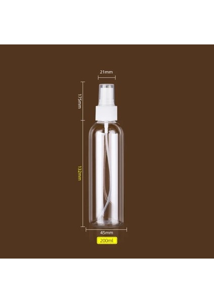 200ML Plastik 1pc Taşınabilir Boş Sprey Dezenfektan Şişeleri Doldurulabilir Şişeler Seyahat Şeffaf Plastik Parfüm Şişesi Toksik Olmayan ve Güvenli (Yurt Dışından)