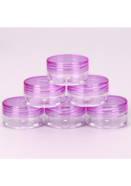 Gül Kırmızı 5 Adet Kozmetik Kavanoz Kutusu Makyaj Kremi Doldurulabilir Şişe Saklama Kabı Konteyner Yuvarlak Şişe Taşınabilir Plastik Şeffaf Kılıf (Yurt Dışından) indirimleri