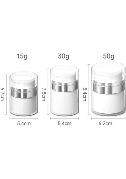 15ML-YAN Boşaltma Boş Havasız Pompa Kavanoz Doldurulabilir Kremler Jeller Losyonlar Dispenser Kozmetik Kavanoz Akrilik Krem Kutuları Pres Krem Kavanoz Vakum Şişesi (Yurt Dışından) modelleri
