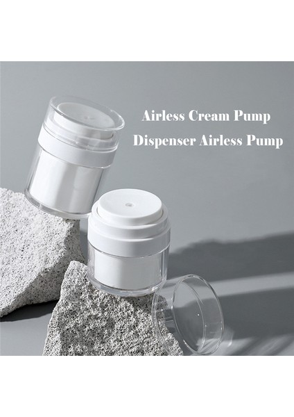 15ML-YAN Boşaltma Boş Havasız Pompa Kavanoz Doldurulabilir Kremler Jeller Losyonlar Dispenser Kozmetik Kavanoz Akrilik Krem Kutuları Pres Krem Kavanoz Vakum Şişesi (Yurt Dışından) fırsatları