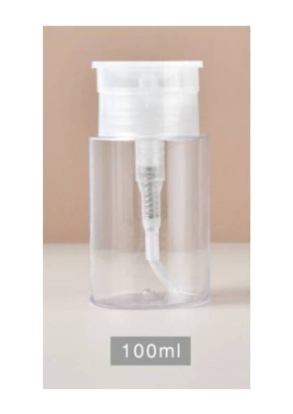 100ML Şeffaf Plastik 60/150/180ML Tırnak Doldurulabilir Şişeler Taşınabilir Boş Basın Pompası Seyahat Dağıtıcı Tırnak Sanat Sökücü Makyaj Şişesi Manikür Aracı (Yurt Dışından)