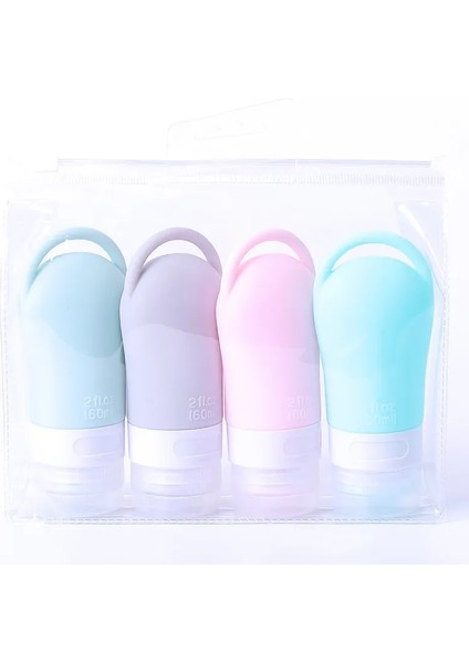 4 ADET-60ML 1/3/4 Adet Asılabilir Silikon Dağıtım Şişeleri Vücut Yıkama Şampuanı Dezenfektan Taşınabilir Depolama Kozmetik Losyon Doldurulabilir Şişe (Yurt Dışından) fiyatları