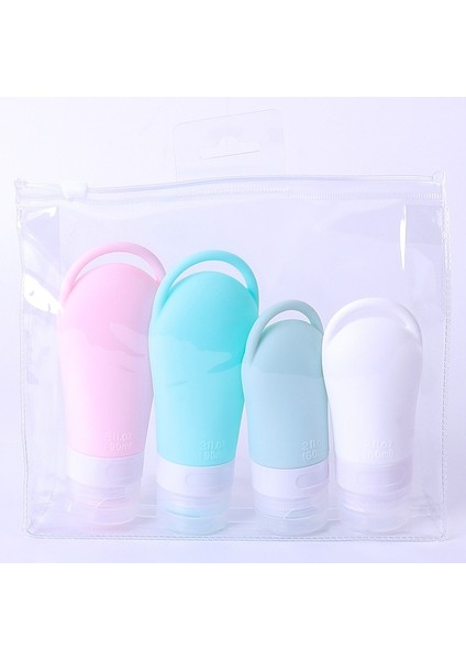 4 ADET-60ML 1/3/4 Adet Asılabilir Silikon Dağıtım Şişeleri Vücut Yıkama Şampuanı Dezenfektan Taşınabilir Depolama Kozmetik Losyon Doldurulabilir Şişe (Yurt Dışından) indirimleri