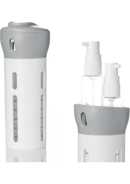 Pembe Taşınabilir 4 In 1 Losyon Dağıtıcı Şişe Seyahat Emülsiyon Şişeleme Şampuan Duş Seyahat Aksesuarları Seyahat Kullanımı (Yurt Dışından) modelleri