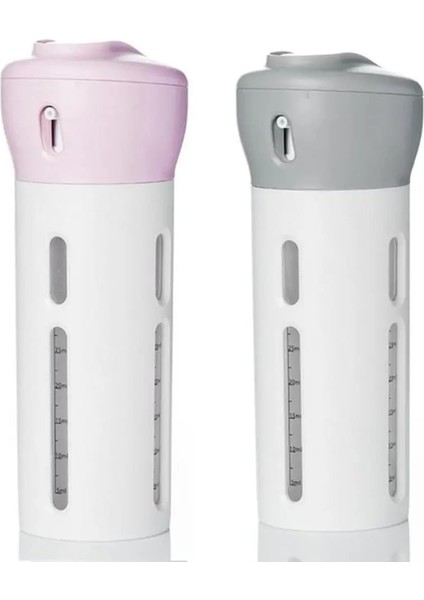 Pembe Taşınabilir 4 In 1 Losyon Dağıtıcı Şişe Seyahat Emülsiyon Şişeleme Şampuan Duş Seyahat Aksesuarları Seyahat Kullanımı (Yurt Dışından) indirimleri