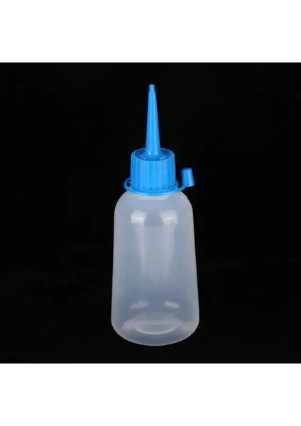 Mavi 100ML Plastik 100ML Plastik Şeffaf Ucu Aplikatör Şişesi Plastik Sıkma Şişesi El Sanatları Için Uç Kapaklı Sanat Tutkal Çok Amaçlı Doldurulabilir Boş (Yurt Dışından)