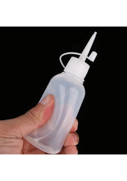 Mavi 100ML Plastik 100ML Plastik Şeffaf Ucu Aplikatör Şişesi Plastik Sıkma Şişesi El Sanatları Için Uç Kapaklı Sanat Tutkal Çok Amaçlı Doldurulabilir Boş (Yurt Dışından)