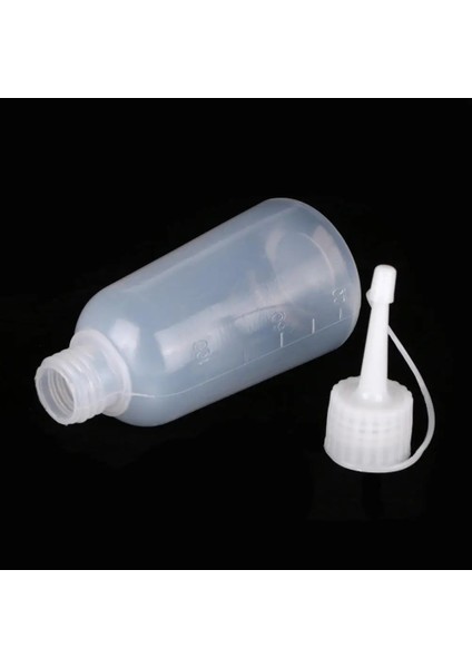 Mavi 100ML Plastik 100ML Plastik Şeffaf Ucu Aplikatör Şişesi Plastik Sıkma Şişesi El Sanatları Için Uç Kapaklı Sanat Tutkal Çok Amaçlı Doldurulabilir Boş (Yurt Dışından)