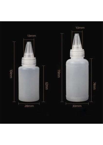 20ML 200/250/1000ML Boş Pe Saç Rengi Şişesi Aplikatör Plastik Sıkılabilir Şişe Saç Dağıtım Şişeleri Memesi Ucu Boya Şişesi (Yurt Dışından)