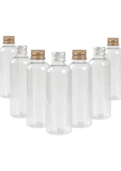 Altın Kapak 20 ml 30 Adet 5/10/20/30/50/60/100/120 ml Plastik Şişe Alüminyum Vidalı Kapaklı Kozmetik Konteyner Seyahat Kitleri Taşınabilir Pet Losyon Krem (Yurt Dışından)