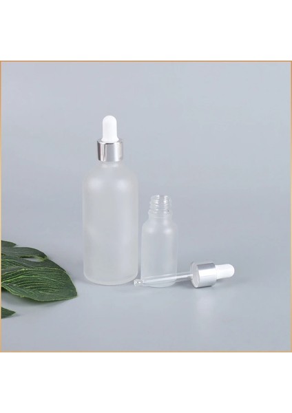 Şeffaf Şişe 5ml Mat Gümüş Kapak Doldurulabilir Damlalık/pipet Şeffaf Cam Şişe Dolum Masaj Yağları Aromaterapi Sıvı Esans/ Serum Cilt Bakımı (Yurt Dışından)