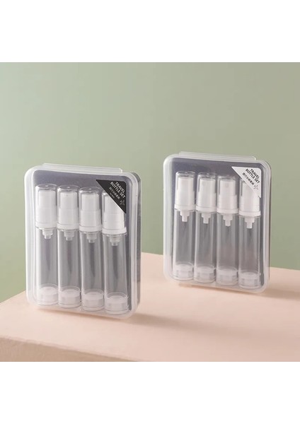 4 Adet 10ML Kutu Yok Sprey Losyon Karışımı 5ml 10ML 3/4 Adet Seyahat Alt Şişeleme Seti Olarak Vakum Sprey Losyon Kozmetik Boş Doldurulabilir Şişe Uçakta Taşınabilir (Yurt Dışından) fiyatları