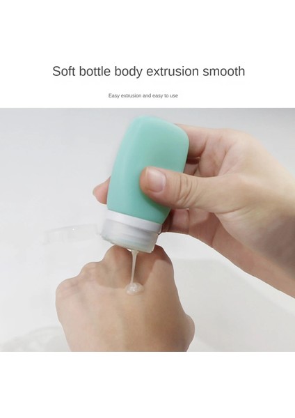 Siyah 90 ml 30/60/90 ml Silikon Doldurulabilir Şişe Boş Seyahat Taşınabilir Ambalaj Basın Losyon Şampuan Kozmetik Sıkma Kapları Araçları (Yurt Dışından)