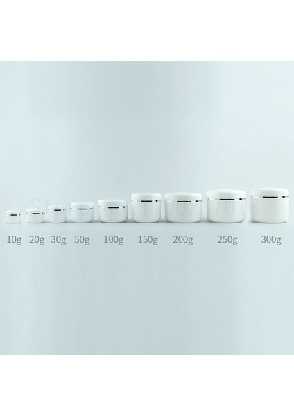 Beyaz Gümüş Daire 30G 40X36MM 30 Adet 30 Adet/grup Pp Plastik Krem Konteyner Kavanoz Kutusu Maske Alt Seyahat Şişe Yüz Losyonu Kozmetik Doldurulabilir (Yurt Dışından)