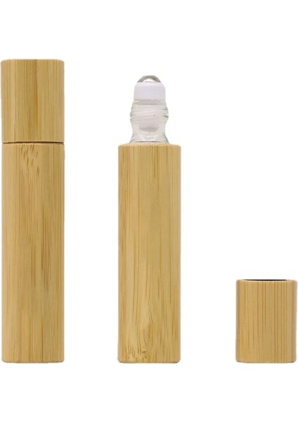 5ml 3ml 5ml 10ML Bambu Ahşap Şişe Parfüm Boş Yağ Şişesi Paslanmaz Rulo Topu Parfüm Aromaterapi Şişesi Yağ Silindir Şişe (Yurt Dışından)