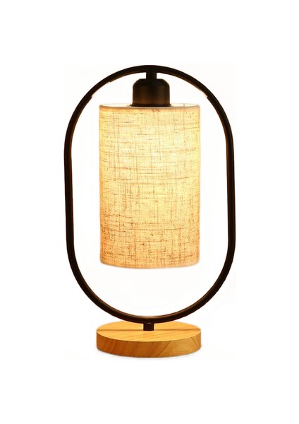 Çin Tarzı Masa Lambası Yatak Odası Başucu Işıkları Vintage Ahşap Kumaş Masası Işık Üç Renkli Ayarlanabilir Dekor Aydınlatma Fikstürü | LED Masa Lambaları (Yurt Dışından)