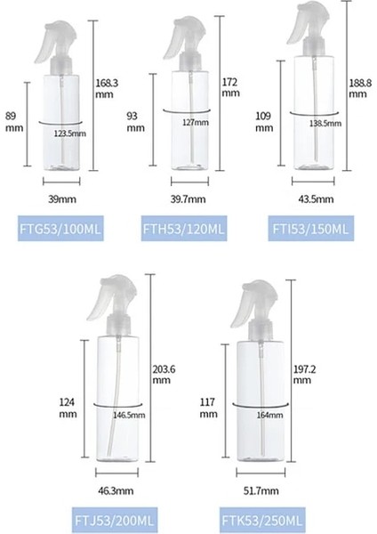 Temizle 120ML Plastik 100ML/120ML/150ML/200ML/250ML Boş Sprey Şişesi Plastik Dolum El Tokası Pompa Püskürtücü Alkol Sterilizasyonu Için Seyahat Taşıma (Yurt Dışından)