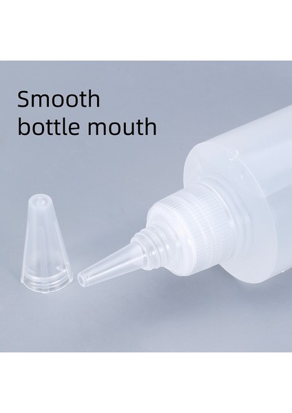 5 Adet 100ML 2/510PC 30/60/100/120ML Sıkılabilir Şişe Sos Için Plastik Fışkırtma Kabı Doldurulabilir Şişe Kapaklı Mutfak Tutkal Kabı (Yurt Dışından)