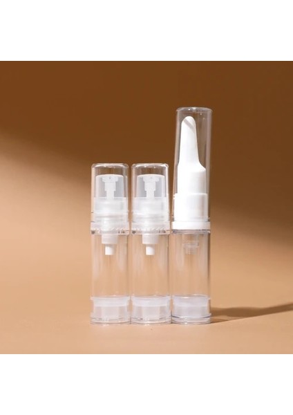 5mlx3 Set2 Likit Fondöten Seyahat Şişesi 5ml 10ML 15ML Mini Kozmetik Fondöten Numune Yeniden Paketleme Araçları Havasız Pompa Şişesi Taşınabilir (Yurt Dışından)