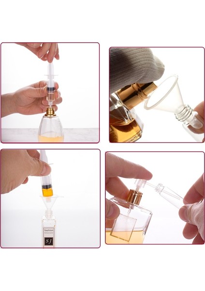 4 Adet 4/6 Adet/takım Parfüm Dolum Alet Takımı Plastik Difüzör Şırınga Saman Damlalıklı Huni Sprey Dağıtım Gerekli Kozmetik Araçları (Yurt Dışından) fırsatları