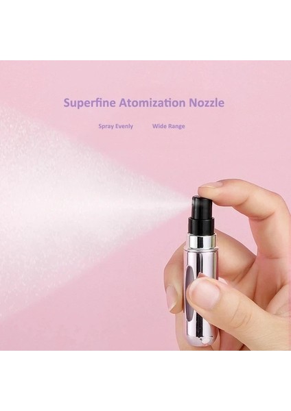 5ml8 5ml 6ml 8ml Alt Dolum Pompası Parfüm Şişesi Taşınabilir Seyahat Doldurulabilir Sprey Şişesi Mini Boş Kozmetik Kapları (Yurt Dışından)