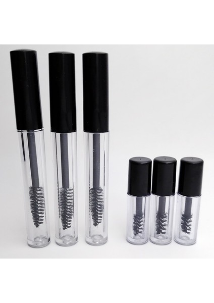 10ML-BK 6pcs Yeni 2/6/8/10PCS 10ML Maskara Tüpleri Boş Kirpik Kremi Doldurulabilir Şişeler Beyaz Kozmetik Numune Kabı Kirpik Fırçaları ile (Yurt Dışından)