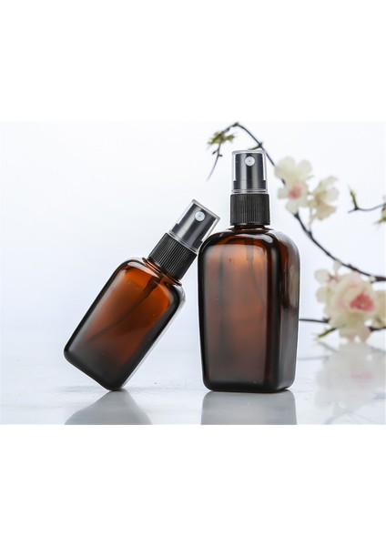 Kahverengi 30ML 10ML-100ML Kare Mini Parfüm Sprey Şişesi Koyu Kahverengi Doldurulabilir Taşınabilir Cam Bölünmüş Şişe Kapaklı Seyahat Kozmetik Konteyneri (Yurt Dışından) modelleri