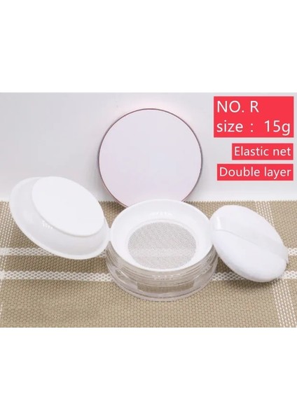 No.3 10 Türleri Taşınabilir Plastik Toz Kutusu El Boş Toz Toz Pot Elek ile Kozmetik Seyahat Makyaj Kavanoz Elek Konteyner (Yurt Dışından)