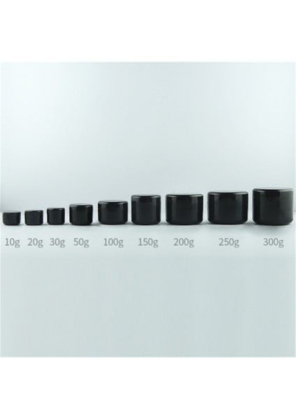Siyah 30G Plastik 10G/20/30/50/100/150/200G/250G Doldurulabilir Şişeler Kozmetik Konteyner Plastik Boş Makyaj Seyahat Yüz Kremi Losyon Kavanoz Pot Sıcak (Yurt Dışından)