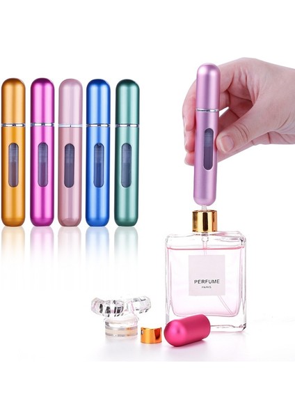 1 Adet 5ML11 1/5 Adet 5ml Mini Taşınabilir Alt Dolum Pompası Parfüm Şişesi Örnek Parfüm Doldurulabilir Sprey Şişesi Boş Kozmetik Kapları Seti (Yurt Dışından) fırsatları