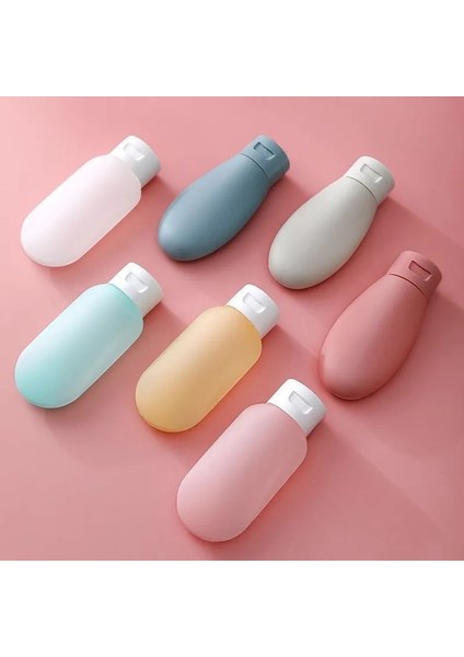 Stil 1 3 Adet Seyahat Şişe Seti 60 ml Boş Renkli Plastik Şişe Şampuan Duş Jeli Doldurulabilir Konteyner Seyahat Boyutu Sıkma Tüpü (Yurt Dışından)