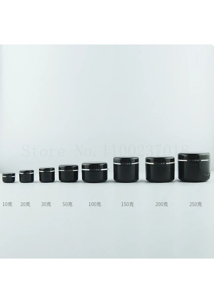 Siyah Gümüş Daire 20G 40X28MM 30 Adet 30 Adet/grup Pp Plastik Krem Konteyner Kavanoz Kutusu Maske Alt Seyahat Şişe Yüz Losyonu Kozmetik Doldurulabilir (Yurt Dışından)