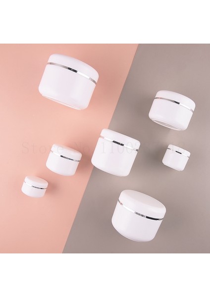 Siyah Gümüş Daire 20G 40X28MM 30 Adet 30 Adet/grup Pp Plastik Krem Konteyner Kavanoz Kutusu Maske Alt Seyahat Şişe Yüz Losyonu Kozmetik Doldurulabilir (Yurt Dışından) indirimleri