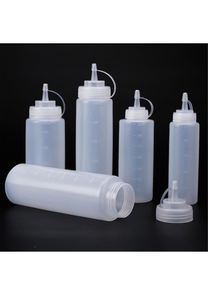 Beyaz 240ML Plastik Plastik Şeffaf Ucu Aplikatör Şişesi Plastik Sıkma Şişesi Çok Amaçlı Doldurulabilir Boş 240/360/450/500/680 Için Uç Kapaklı (Yurt Dışından) fiyatları