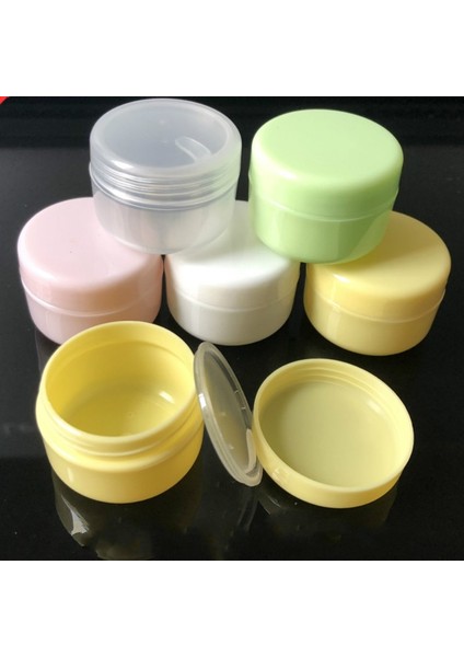 Şeffaf 10G Plastik 10 Adet/takım 10G Doldurulabilir Şişeler Plastik Boş Makyaj Kavanoz Pot Seyahat Yüz Kremi Losyon Kozmetik Konteyner 5 Renk Boncuk Depolama (Yurt Dışından) modelleri