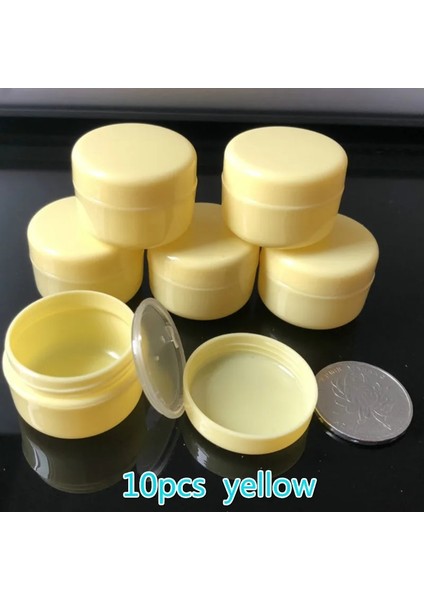 Şeffaf 10G Plastik 10 Adet/takım 10G Doldurulabilir Şişeler Plastik Boş Makyaj Kavanoz Pot Seyahat Yüz Kremi Losyon Kozmetik Konteyner 5 Renk Boncuk Depolama (Yurt Dışından) indirimleri