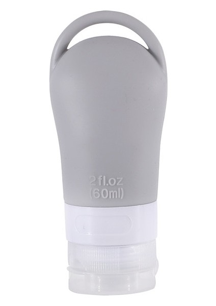 60ML-GRI 1/3/4 Adet Asılabilir Silikon Dağıtım Şişeleri Vücut Yıkama Şampuanı Dezenfektan Taşınabilir Depolama Kozmetik Losyon Doldurulabilir Şişe (Yurt Dışından)