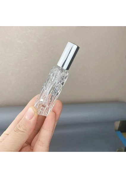 SILVER-10ML 10ML Gül Altın Cam Taşınabilir Doldurulabilir Parfüm Şişesi Kozmetik Konteyner Boş Sprey Parfüm Boş Sprey Şişesi Alt Şişe (Yurt Dışından)