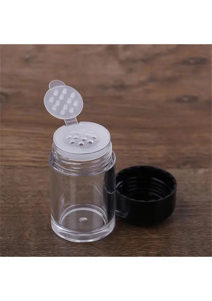 Siyah Kapaklı 12 Delik 1pc Temizle 10ML Boş Kozmetik Elek Gevşek Toz Kavanozları 1pc Konteyner Vidalı Kapak Makyaj Araçları Için Dıy Şişe Doldurulabilir Şişeler (Yurt Dışından)