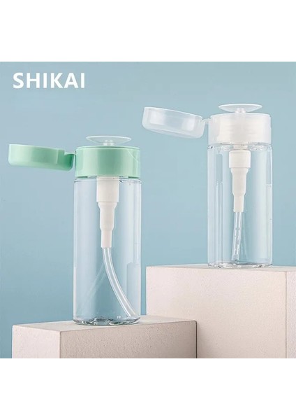 Yeşil 300ML 100/120/300ML Tırnak Doldurulabilir Şişeler Boş Basın Pompası Dağıtıcı Tırnak Sanat Cila Sökücü Temizleyici Makyaj Şişe Manikür Aracı (Yurt Dışından)