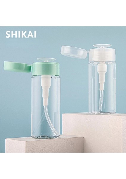 Yeşil 300ML 100/120/300ML Tırnak Doldurulabilir Şişeler Boş Basın Pompası Dağıtıcı Tırnak Sanat Cila Sökücü Temizleyici Makyaj Şişe Manikür Aracı (Yurt Dışından) fiyatları