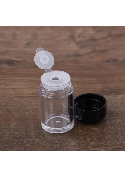 Siyah Kapaklı 1 Delik 1pc Temizle 10ML Boş Kozmetik Elek Gevşek Toz Kavanozları 1pc Konteyner Vidalı Kapak Makyaj Araçları Için Dıy Şişe Doldurulabilir Şişeler (Yurt Dışından)